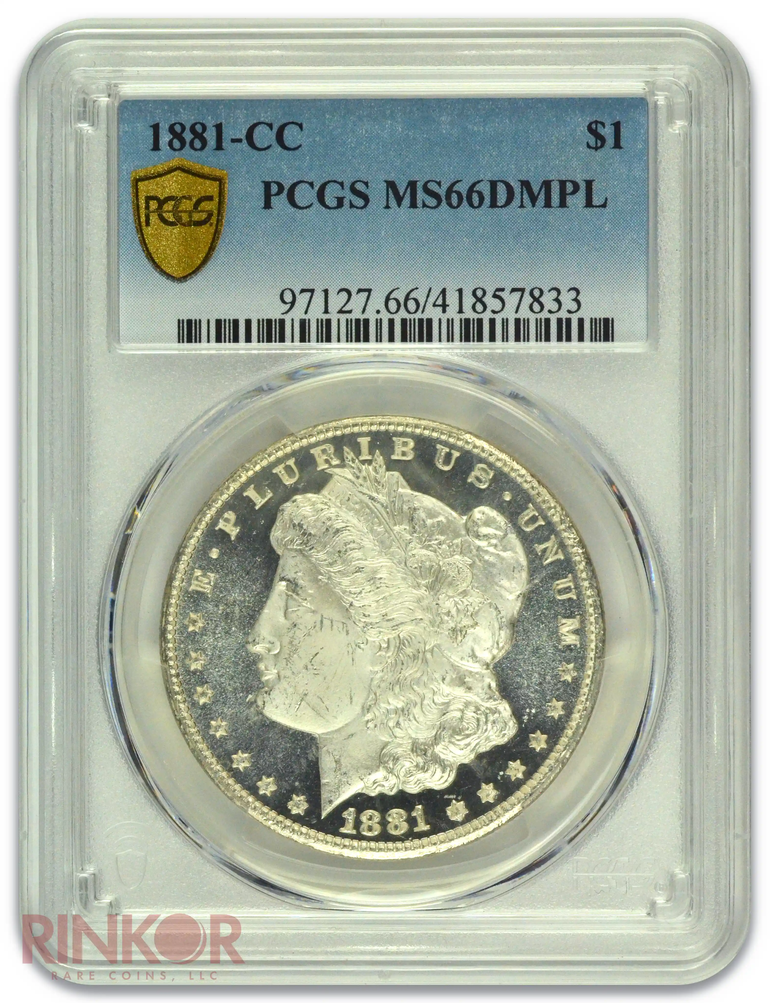 1881-CC $1 Morgan Dollar PCGS MS 66 DMPL