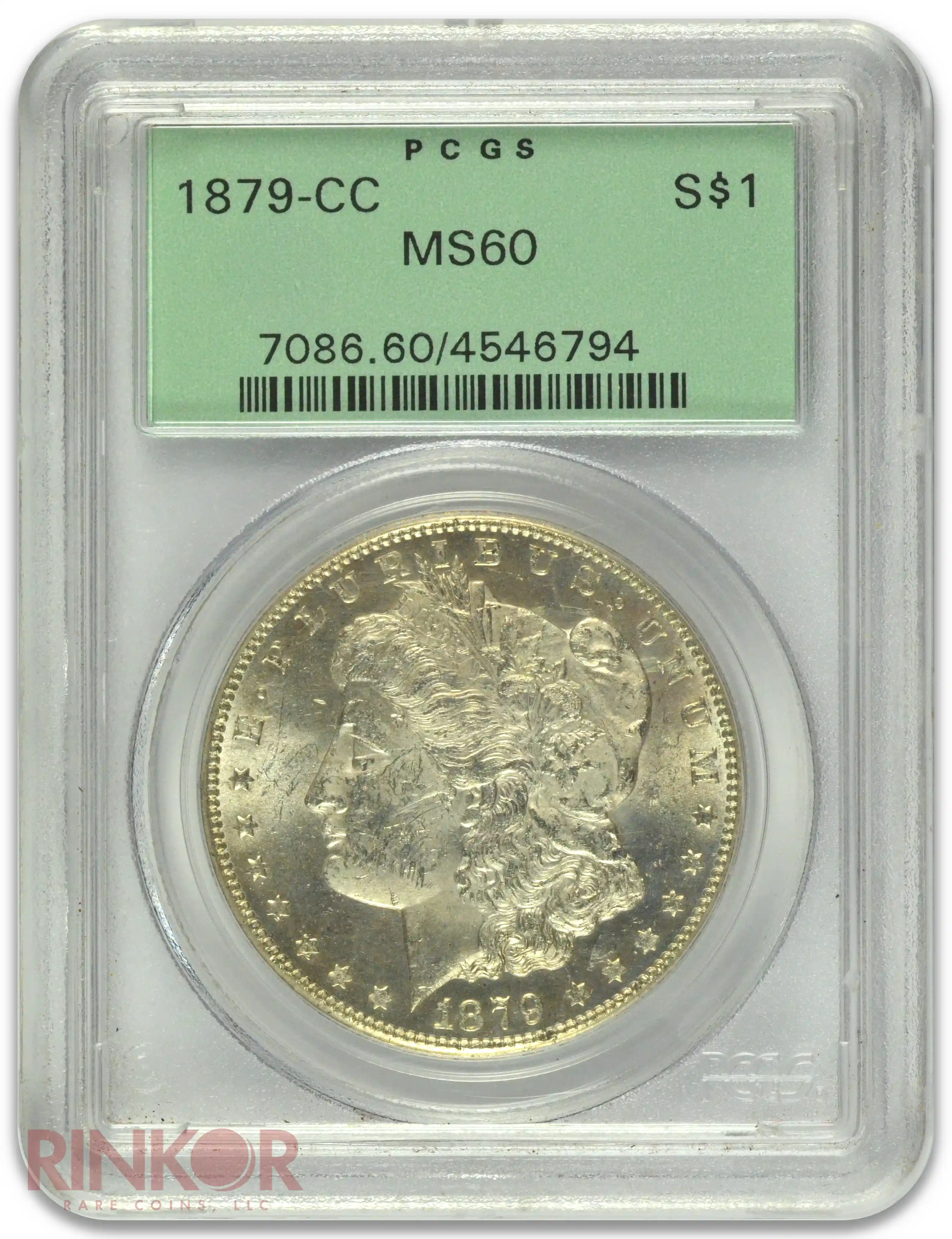 1879-CC $1 PCGS MS 60