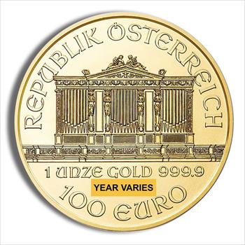 1 oz Austrian Philharmonic Gold Coin (Year Varies) 