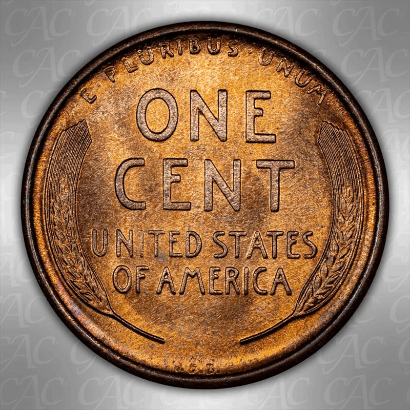 1909-S VDB 1c CACG MS 64 RB