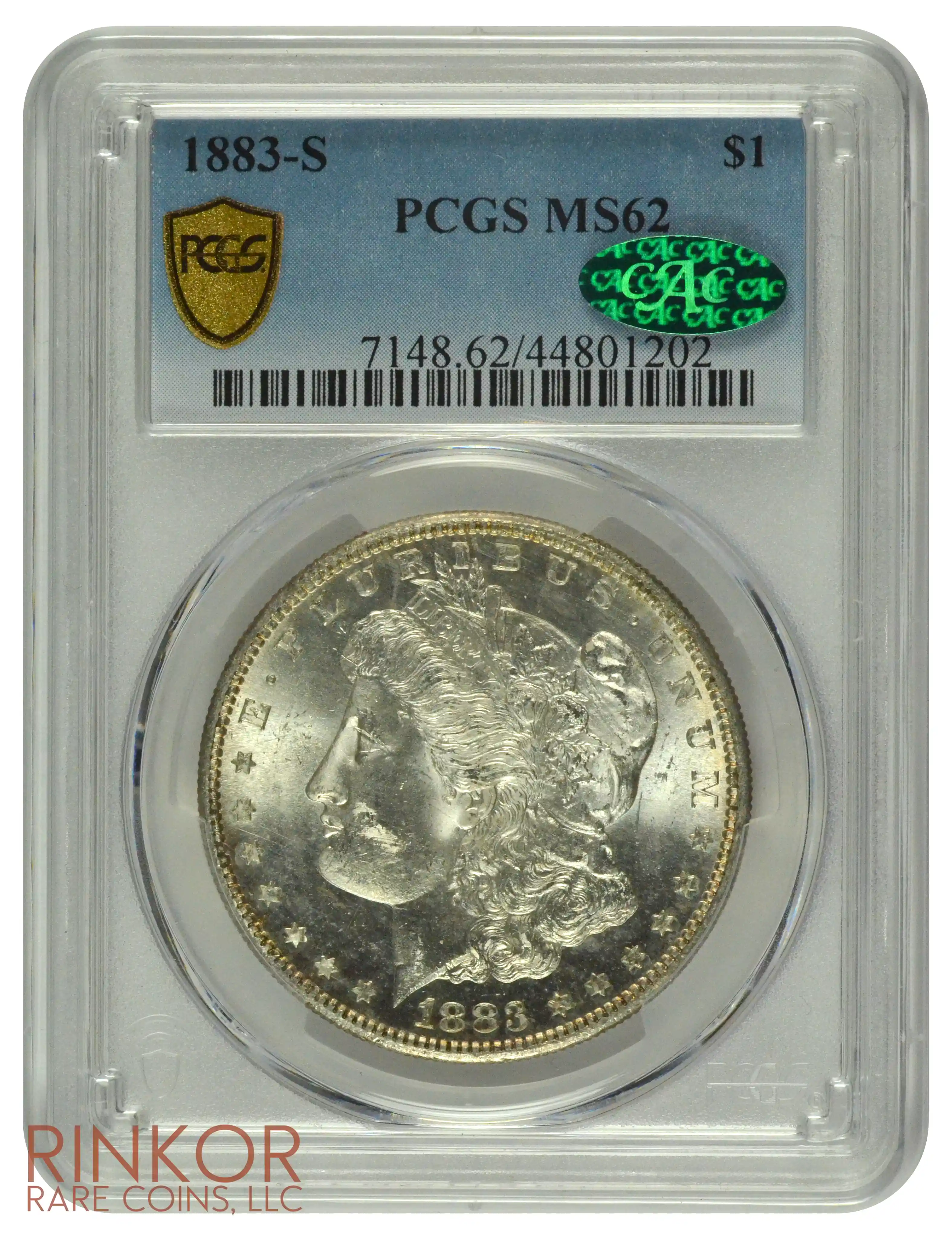 1883-S $1 PCGS MS 62 CAC