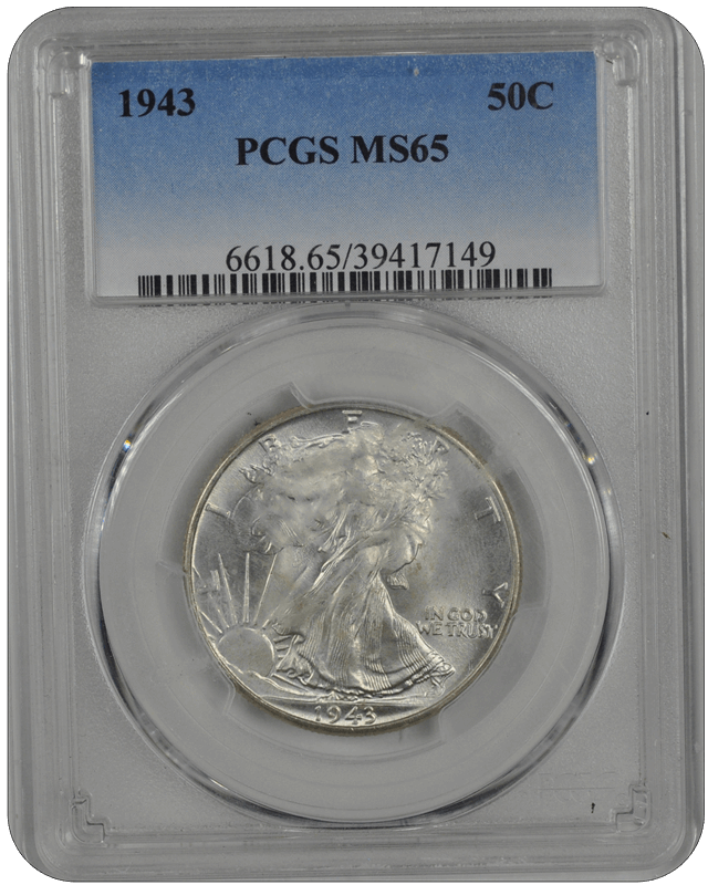 1943 Walking Liberty PCGS MS 65 Bad Slab