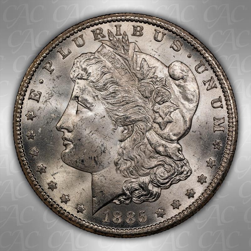 1885-CC $1 CACG MS 63