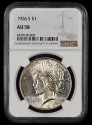 1926 S $1 NGC AU58 AU58