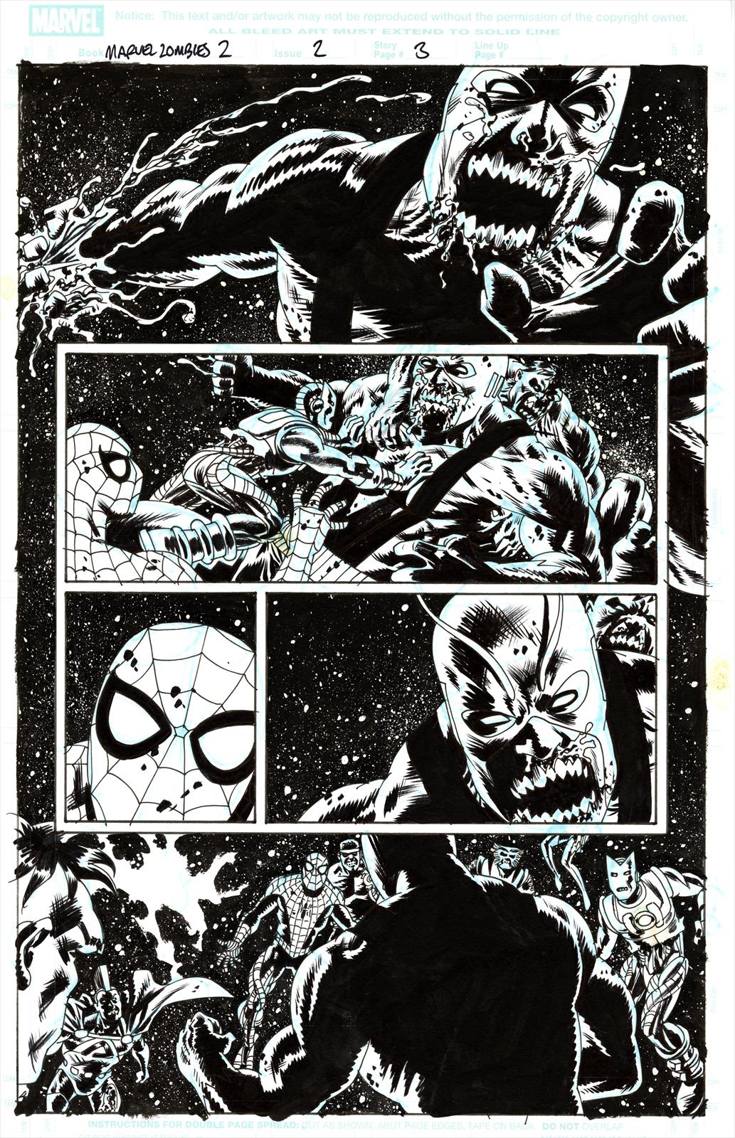 Marvel Zombies 2, #2, Page 3 Artist:  Sean Phillips (Penciller) ,  Sean Phillips (Inker) Media Type: Pen and Ink Art Type: Interior Page 