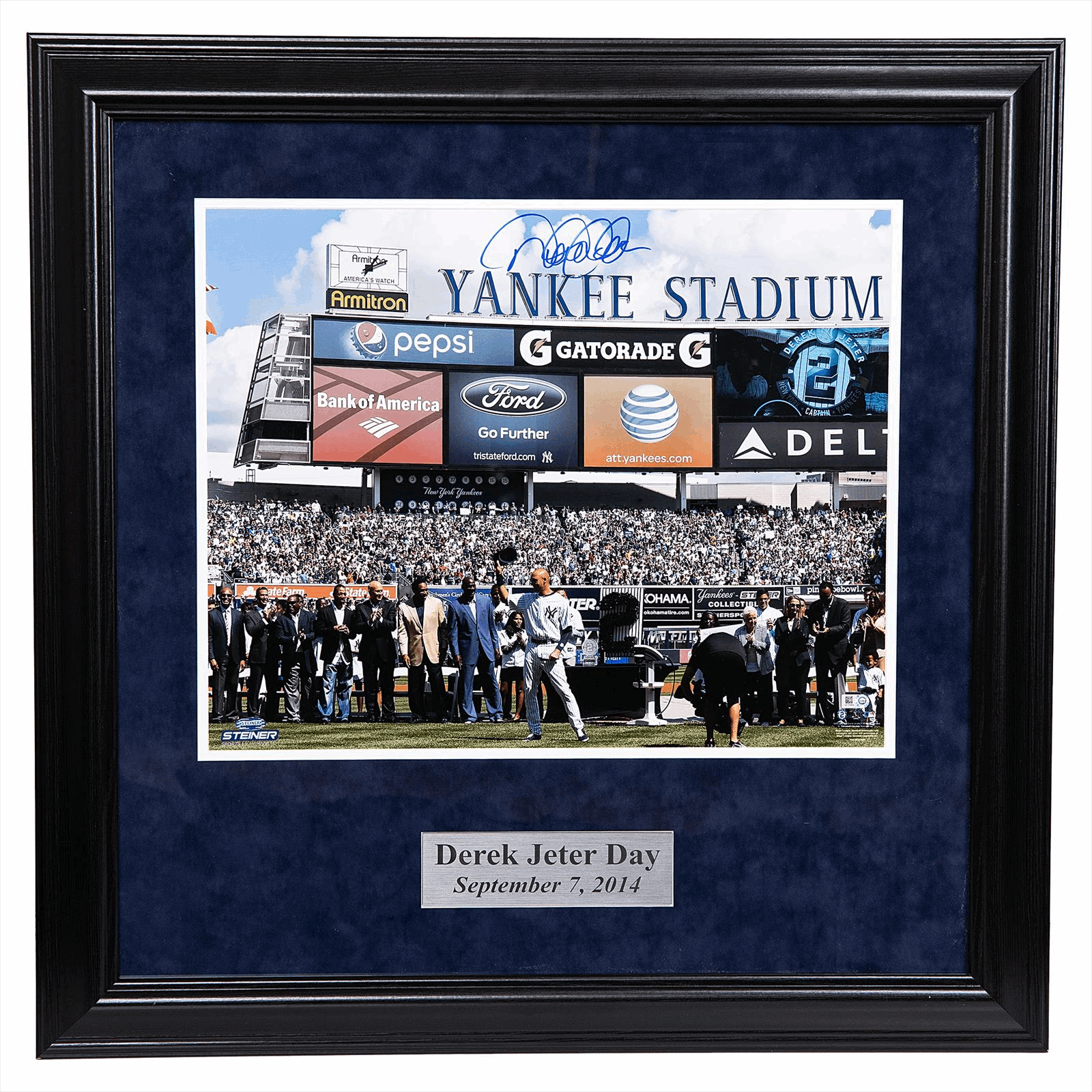 Derek Jeter Signed 16x 20 Derek Jeter Day Steiner and MLB Certified 