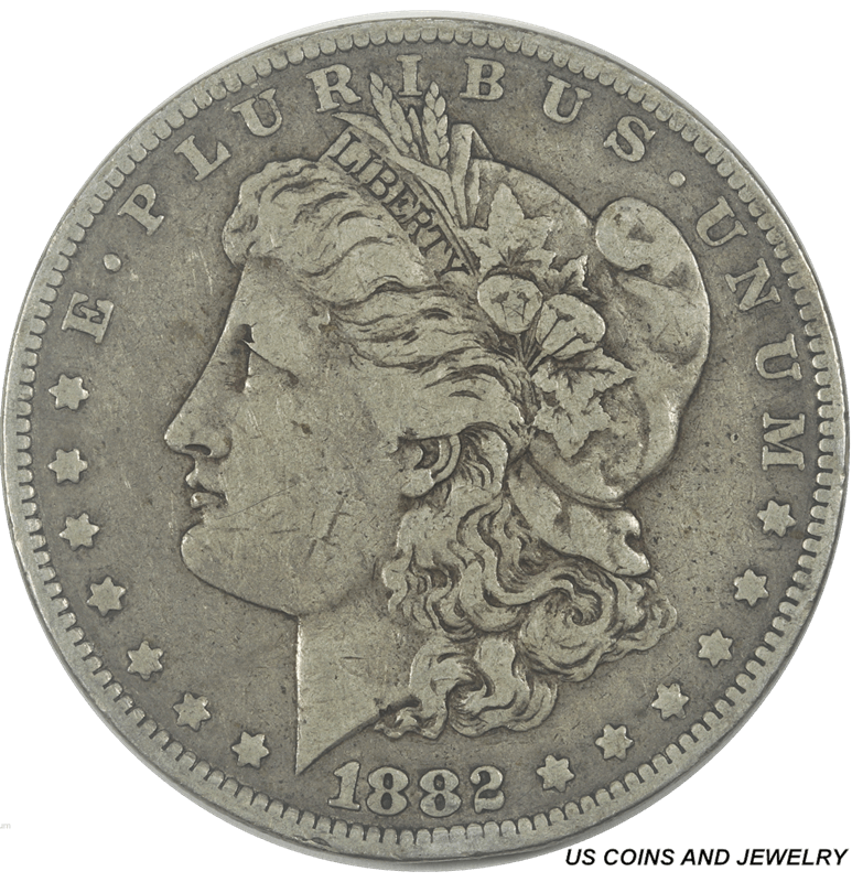 1882-O Morgan Silver Dollar $1 Extra Fine XF