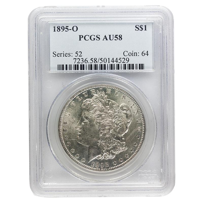 1895-O Morgan Dollar $1 PCGS AU58 