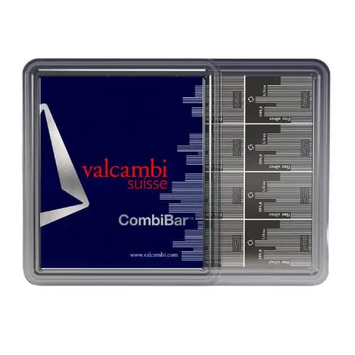 4 OZ SILVER COMBI BAR VALCAMBI SKYLINE 16 X 1/4 