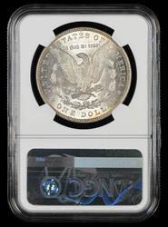 1885 $1 VAM-1A1 Pitted Reverse Hot 50 Bill Fivaz Signature Label NGC MS 63