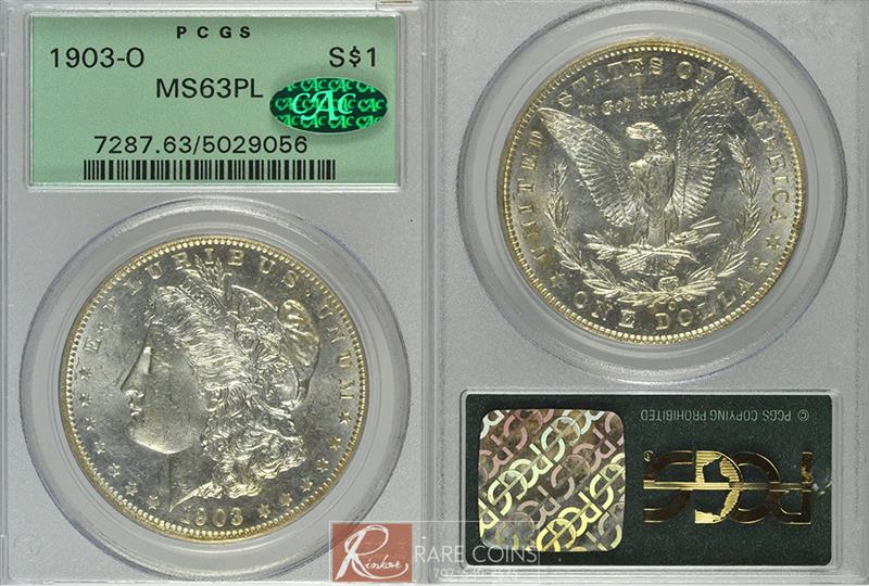 1903-O $1 PCGS MS 63 PL CAC