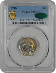 1916 Buffalo PCGS CAC MS 67+