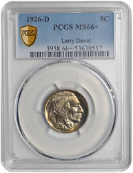 1926-D Buffalo PCGS MS 66+