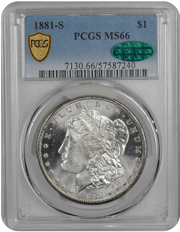 1881-S Morgan PCGS CAC MS 66