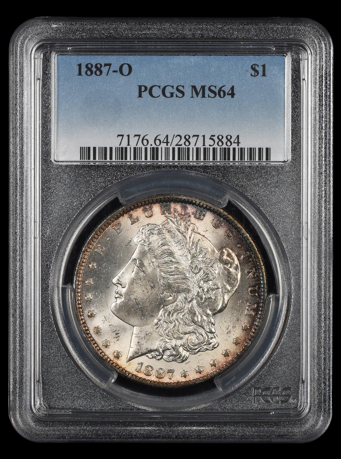 1887-O $1 PCGS MS 64