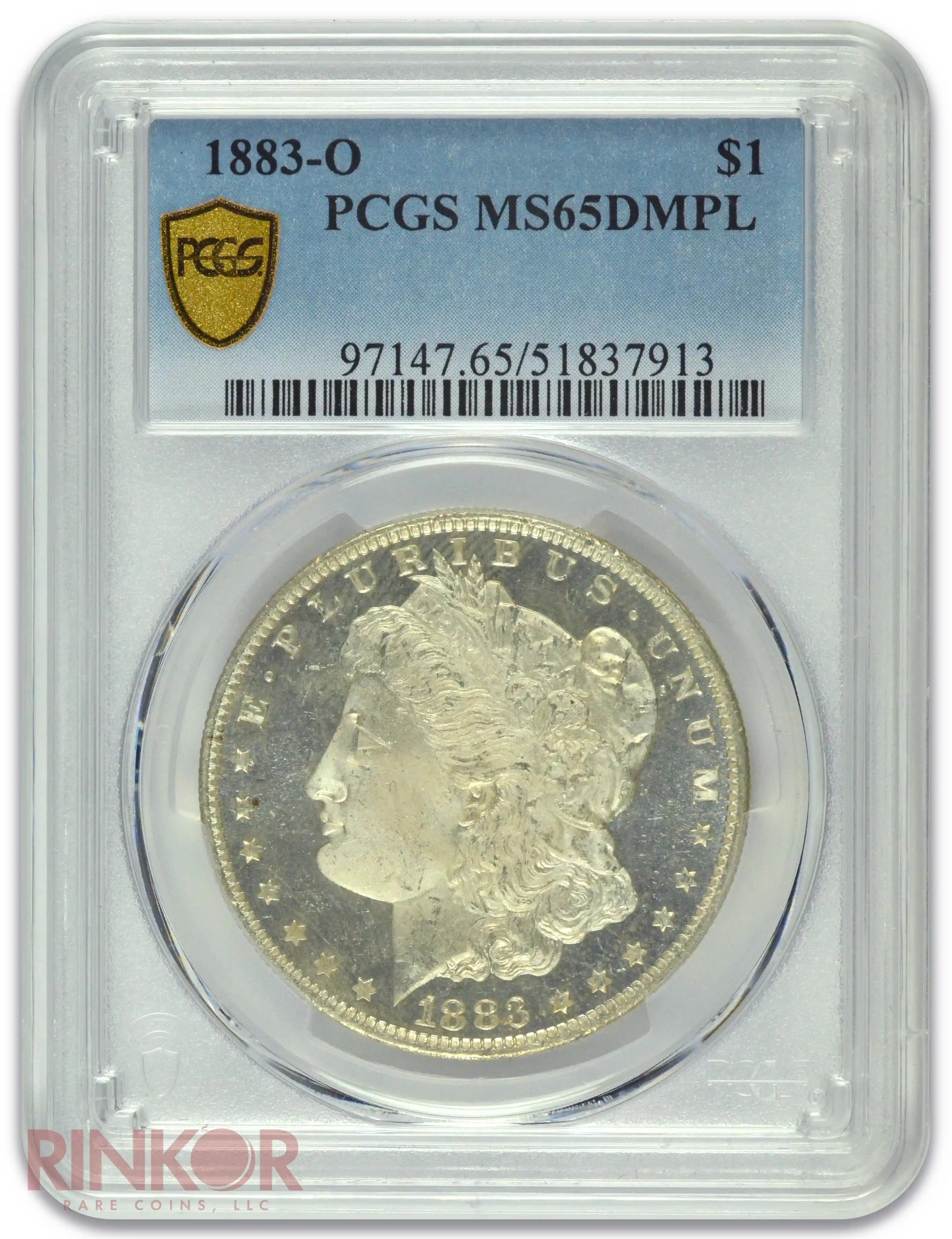 1883-O $1 Morgan Dollar PCGS MS 65 DMPL
