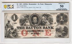 St. Paul, Minnesota The Dayton Bank Remainder Set $1 $2 & $5 PCGS 