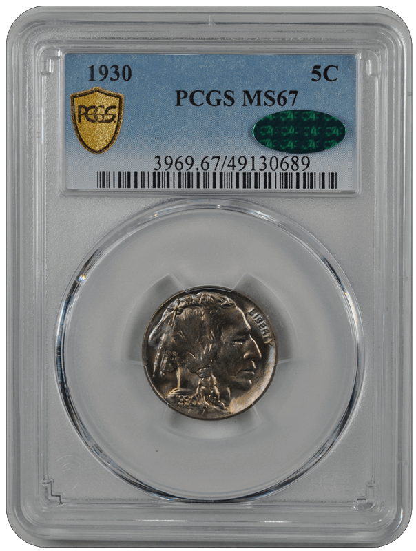1930 Buffalo PCGS CAC MS 67