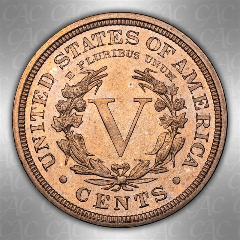 1909 5c CACG PR 65