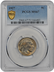 1927 Buffalo PCGS MS 67