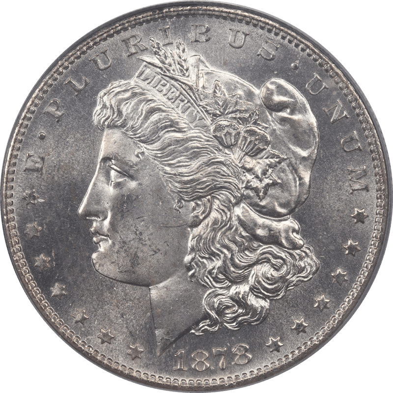 1878-S Morgan Silver Dollar $1 PCGS MS64 - Nice White Coin