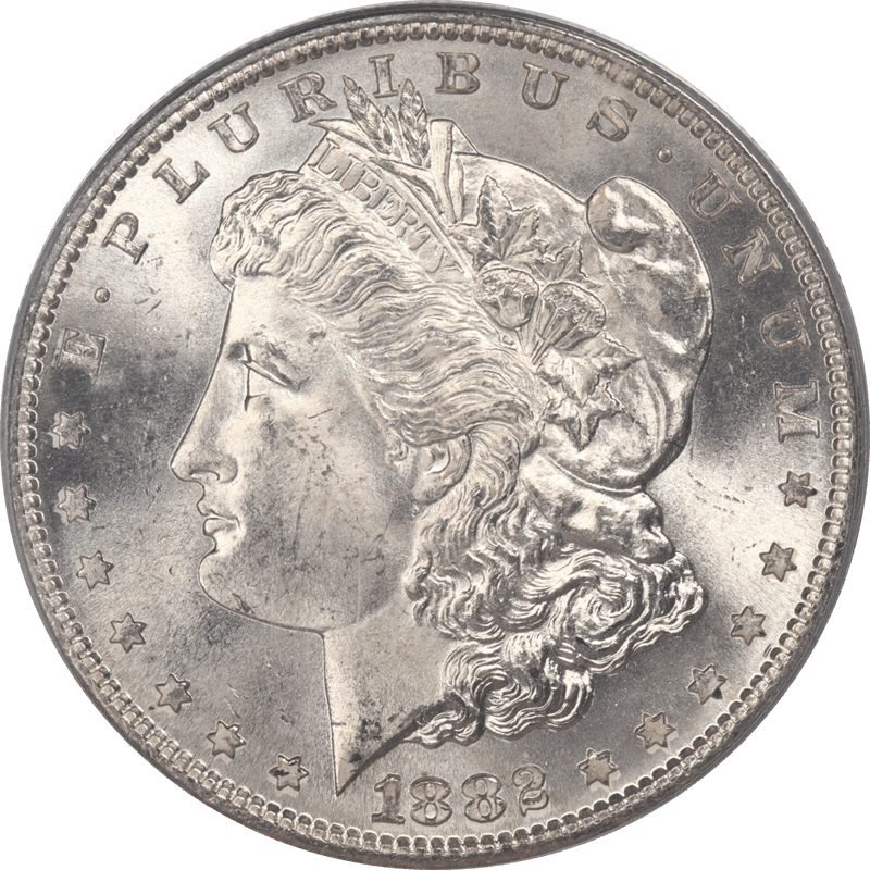 1882-S Morgan Silver Dollar $1 PCGS MS65 - Old PCGS Holder 