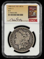 1900 O/CC $1 VAM 11 Top-100  Bill Fivaz Signature Label NGC G-04