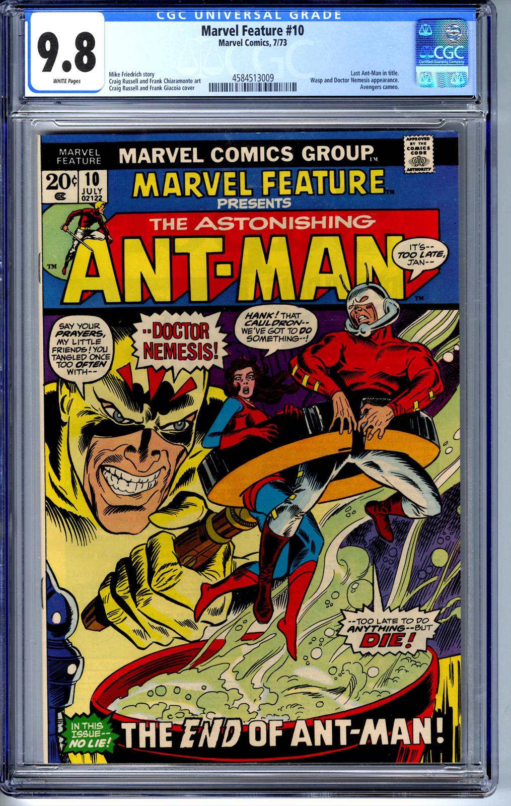 Marvel Feature #10 CGC 9.8 9.8