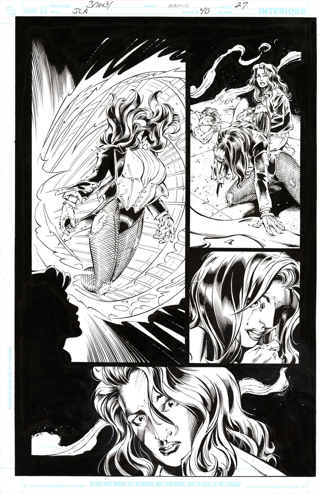 Justice League of America Vol.2 #40 Page 20 Artist:  Mark Bagley (Penciller) ,  Scott Hanna (Inker) Media Type: Pen and Ink Art Type: Interior Page 