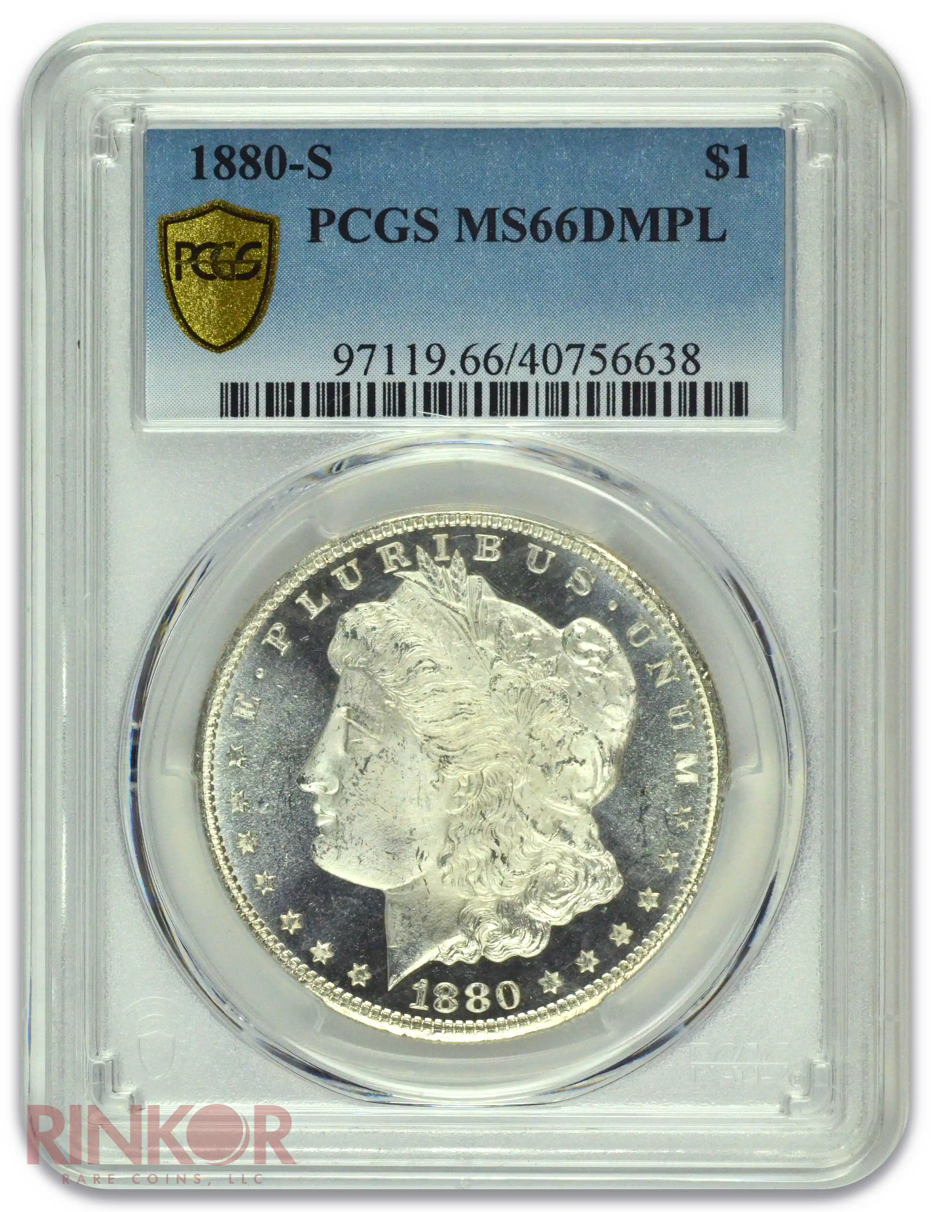 1880-S $1 Morgan Dollar PCGS MS 66 DMPL