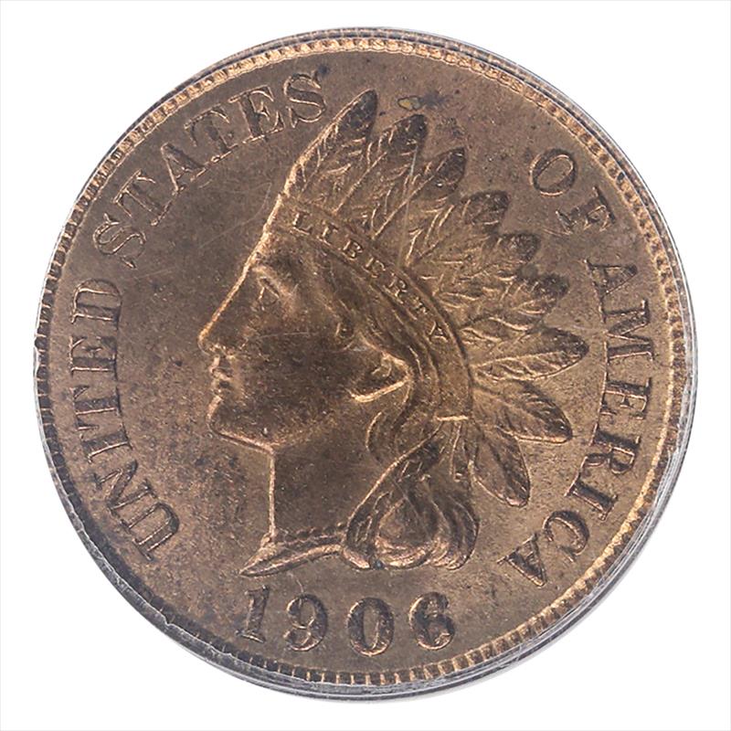 1906 Indian Head Cent 1c PCGS MS 64 RD 