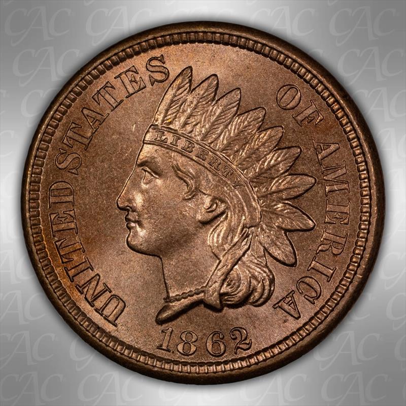 1862 1C CACG MS 66 