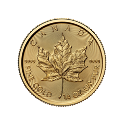 2025 1/4 OZ CANADIAN GOLD MAPLE LEAF 