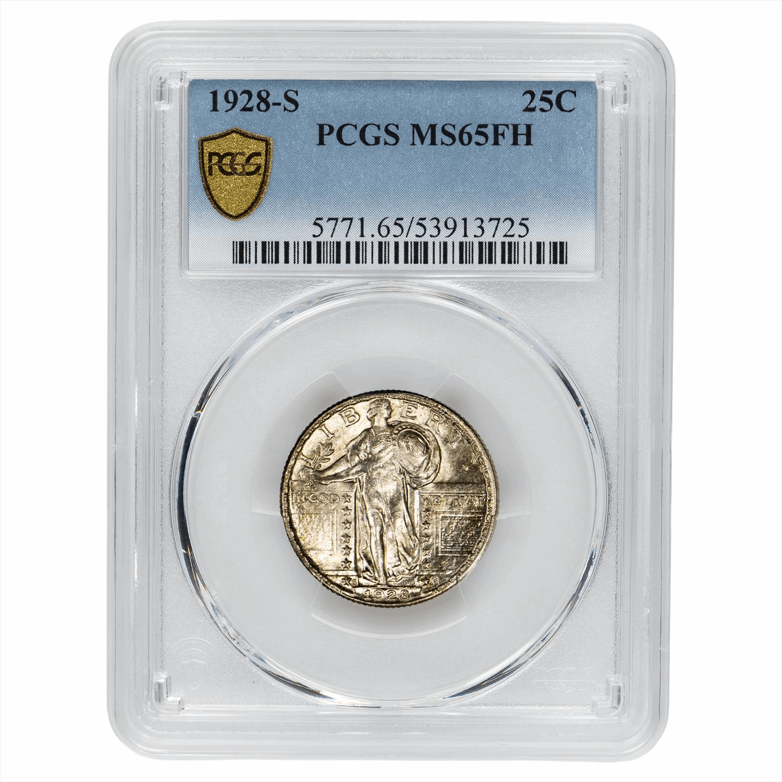 1928-S Standing Liberty Quarter 25C PCGS MS 65 FH