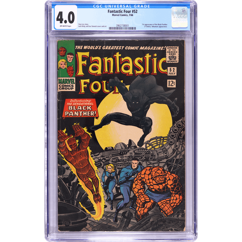 1966 Fantastic Four 52  CGC 4.0 1st Appearance of the Black Panther