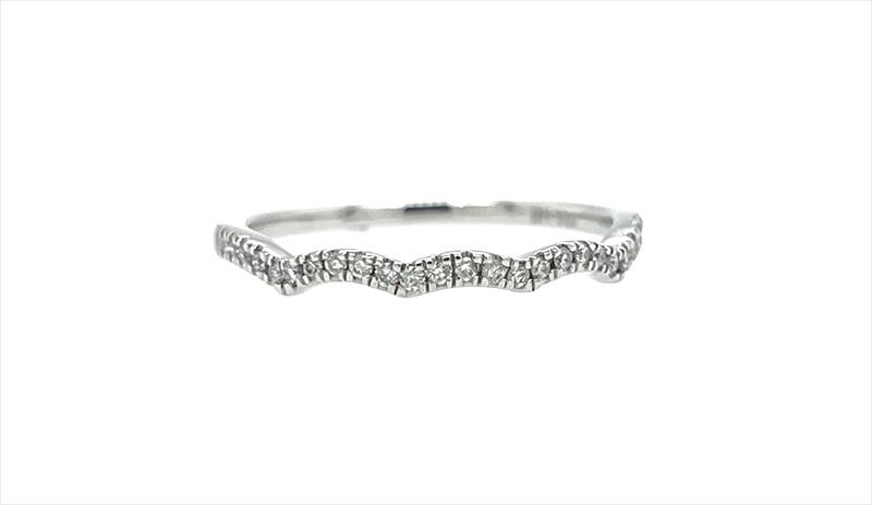 0.15cttw Diamond Stackable Ring in 14k White Gold 