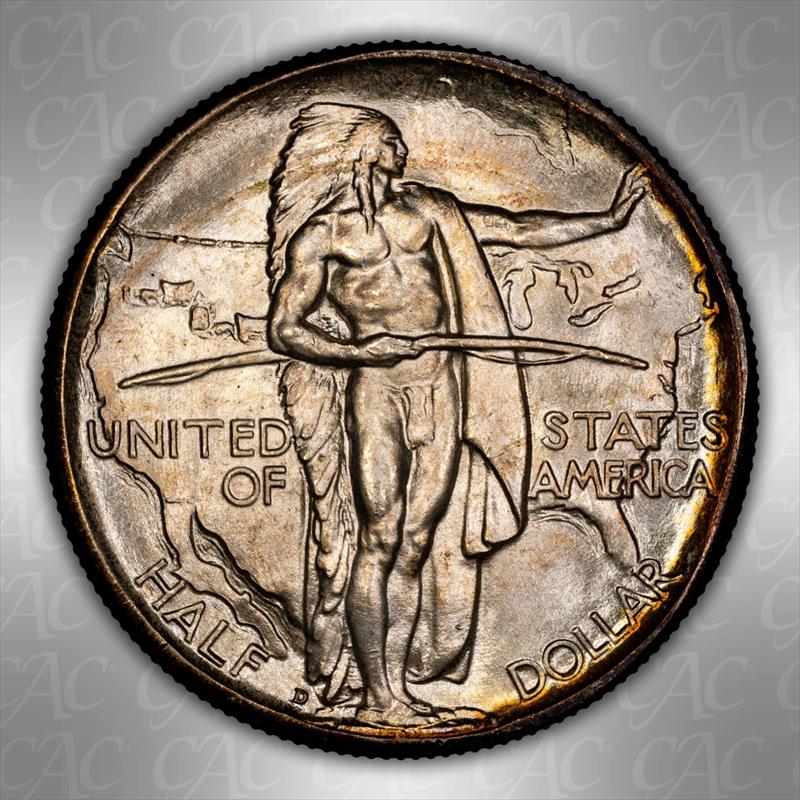 1937-D Oregon 50c CACG MS 67+