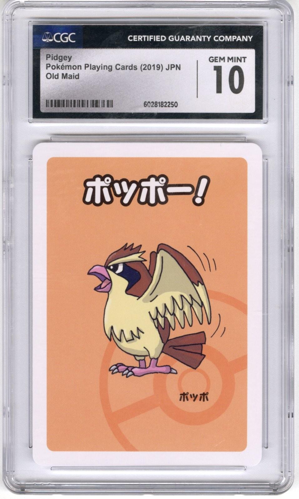 2019 Pokemon Playing Cards JPN Old Miad Pidgey CGC GEM MT 10 