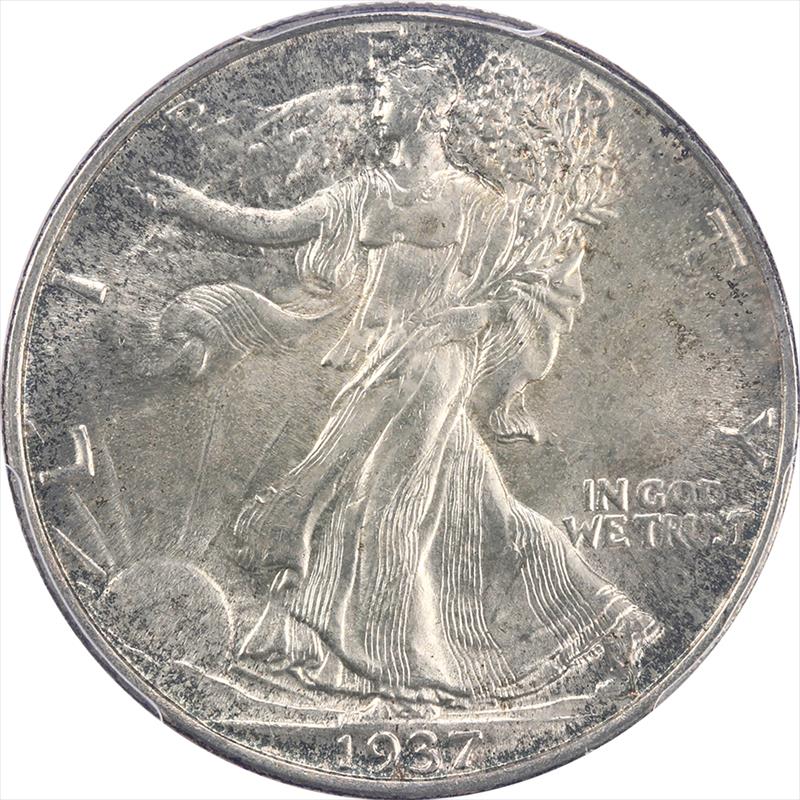 1937 Walking Liberty PCGS MS 64 - Nice Original Lustrous Coin