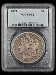 1899 $1 PCGS F-12