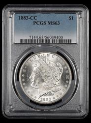 1883 CC $1 PCGS MS63