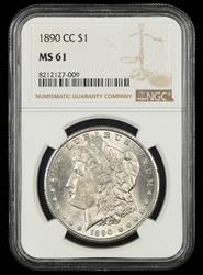 1890 CC $1 NGC MS 61