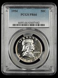 1954 Franklin Half Dollar PCGS PR66 PR66