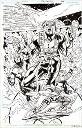 JLA #112, Page 20 Artist:  Ron Garney (Penciller) ,  Dan Green (Inker) Media Type: Pen and Ink Art Type: Interior Page 
