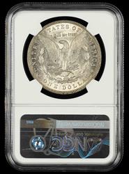 1880 $1 VAM 1A2 Knob 8 LDS Top 100 Bill Fivaz Signature Label NGC AU-55