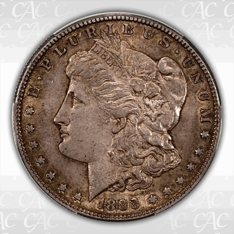 1888-S $1 CACG AU-53