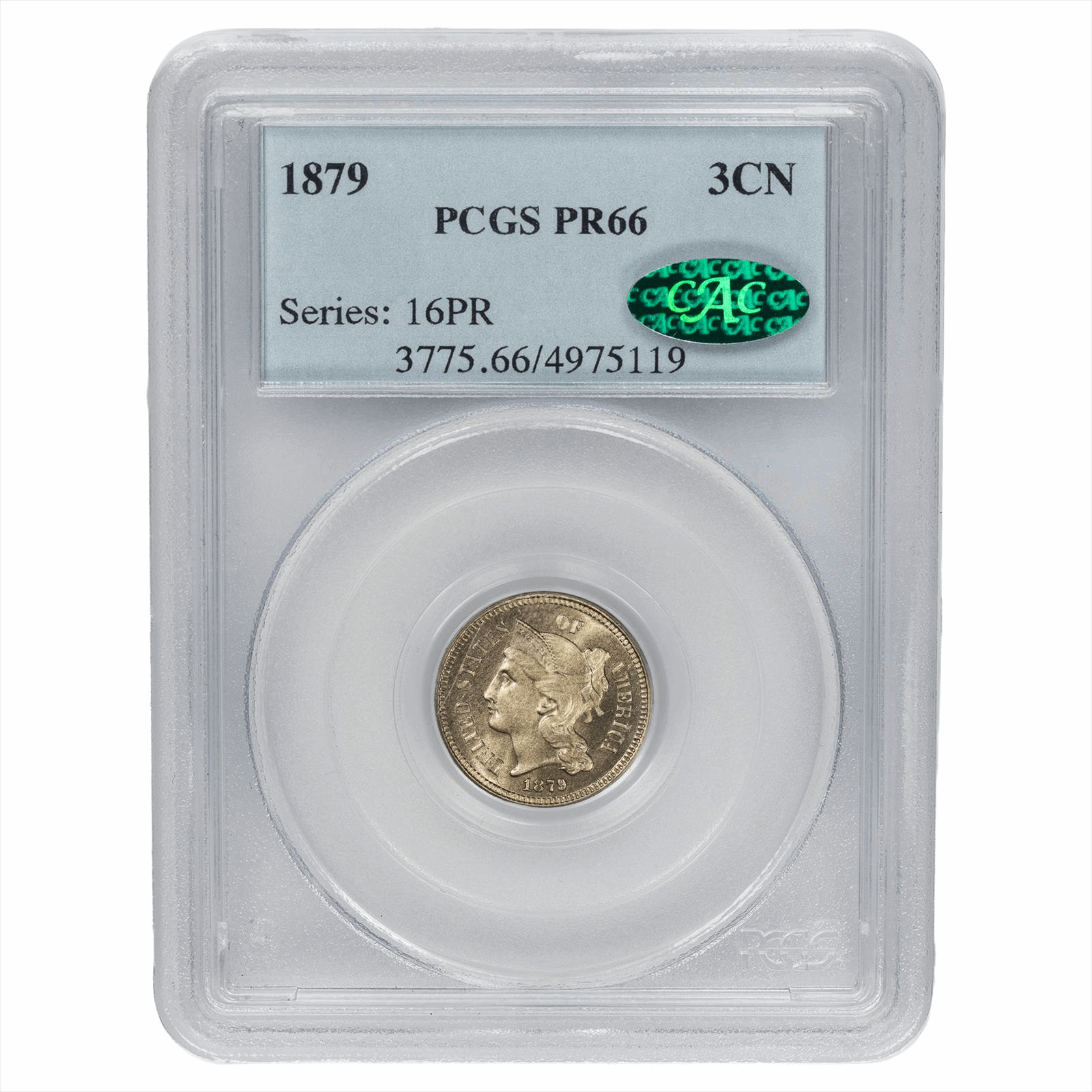 1879 Nickel PCGS PR 66