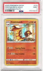 2020 Pokemon SWSH Champions Path Centiskorch Holo #010 PSA MINT 9 