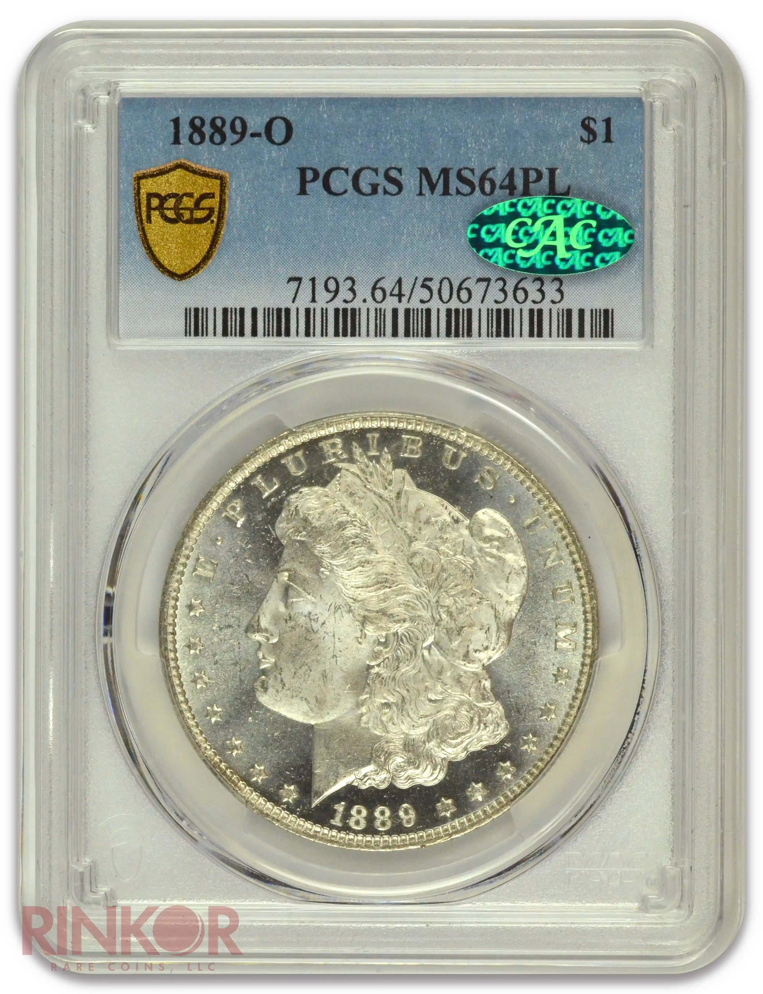 1889-O $1 Morgan Dollar PCGS MS 64 PL CAC