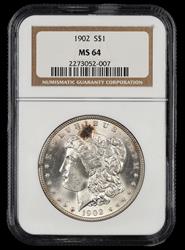 1902 $1 NGC MS64 MS64